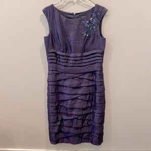 📣 Moving Sale!! Adrianna Papell Purple Layered Dress | Size 8